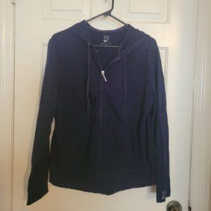 New York & Company XL blue zip up
